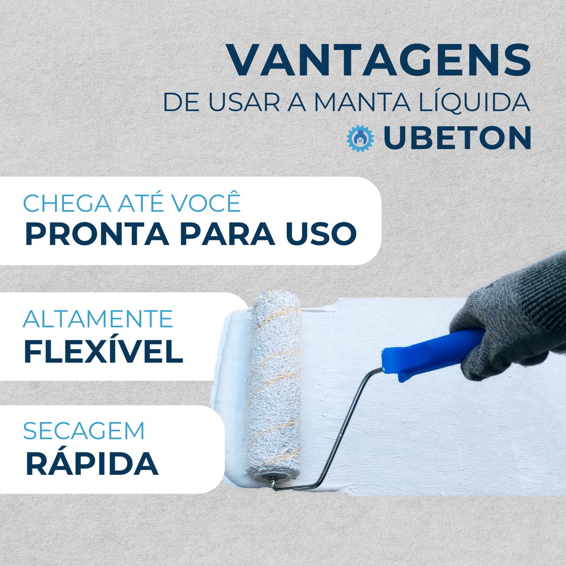 Manta Líquida Impermeabilizante Branca 18kg - uBeton